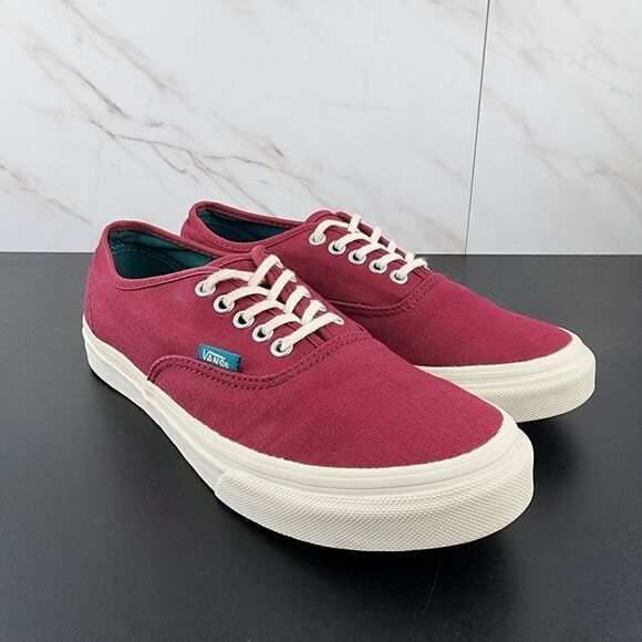 Vans Authentic Maroon Teal Sneakers - Picture 1 of 8
